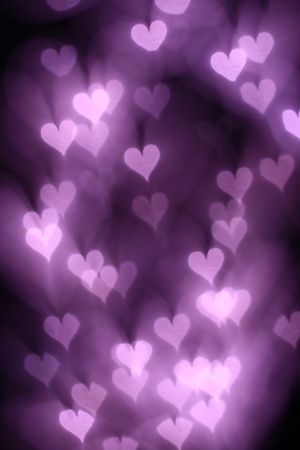 bokeh hearts background abstract macro