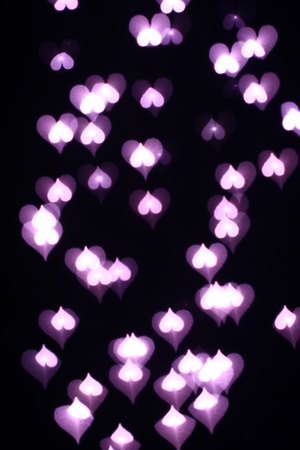 bokeh hearts background abstract macroの写真素材
