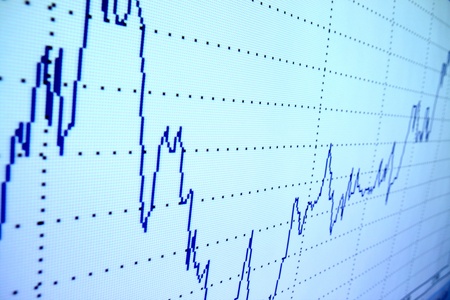 financial graph of investment growthの写真素材