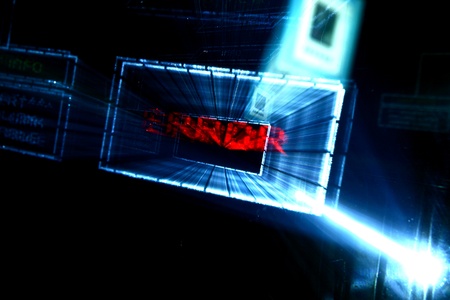 main menu error abstract background