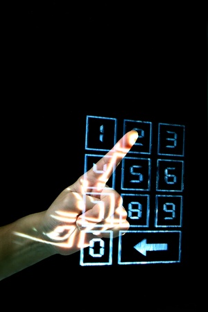 enter secret code on numpad security control