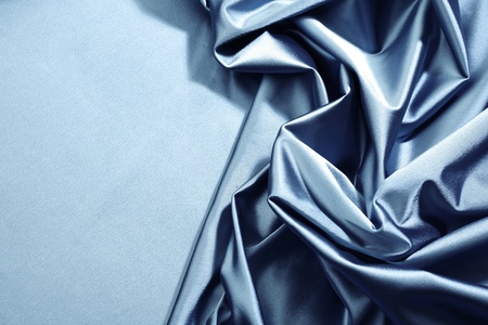 blue satin background closse upの写真素材