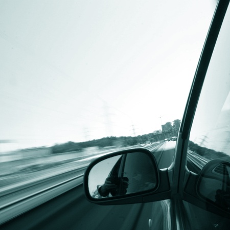 speed drive blurred transportation backgroundの写真素材