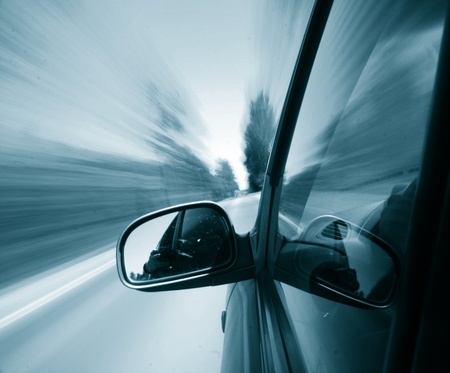 speed drive blurred transportation backgroundの写真素材