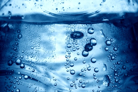 water bubbles close up background