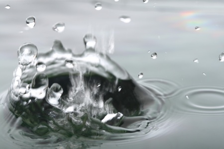 water drop super splash macro close up