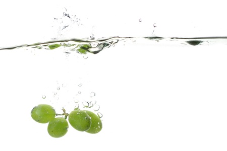 grape water splash isolated freshness conceptの写真素材
