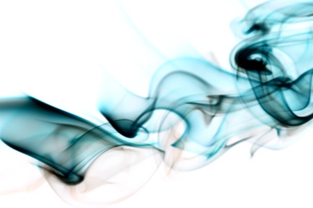 blue smoke abstract background close upの写真素材