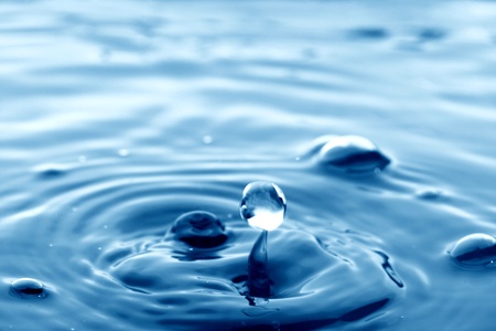 water drop super splash macro close upの写真素材