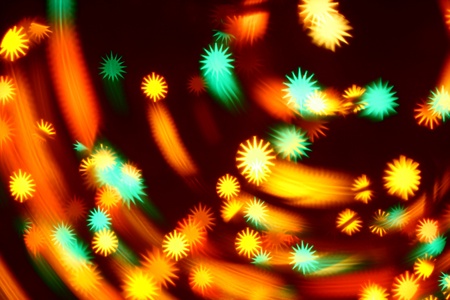 abstract disco  colored stars motion backgroundの写真素材