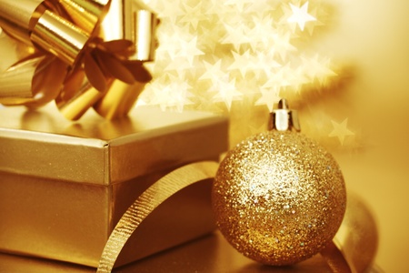 christmas background close up on star background