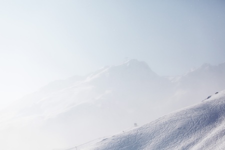 top of alps in skyの写真素材