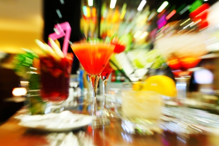 Colorful cocktails close upの写真素材