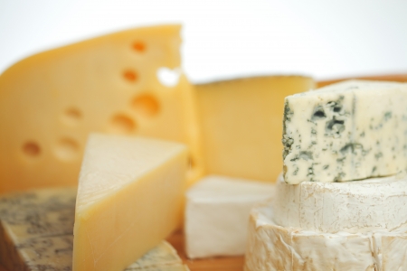 cheese on a wooden table