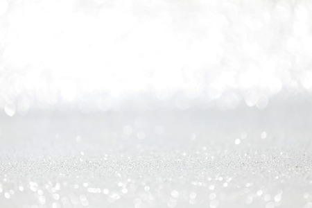 Silver shiny bright christmas bokeh backgroundの写真素材