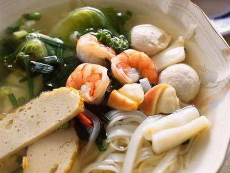 Soup with shrimp