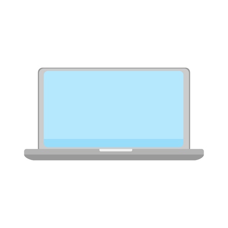 Laptop icon. Computer symbol. Information Technology, PC button.のイラスト素材