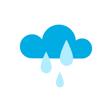 Icons of cloud and weather. Flat vector design illustrationのイラスト素材