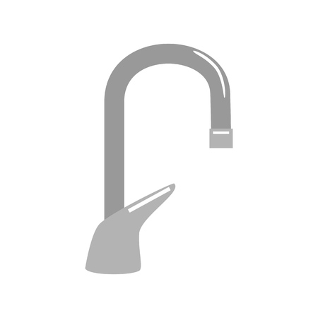 Faucet water icon. Flat vector illustration isolated on white background.のイラスト素材
