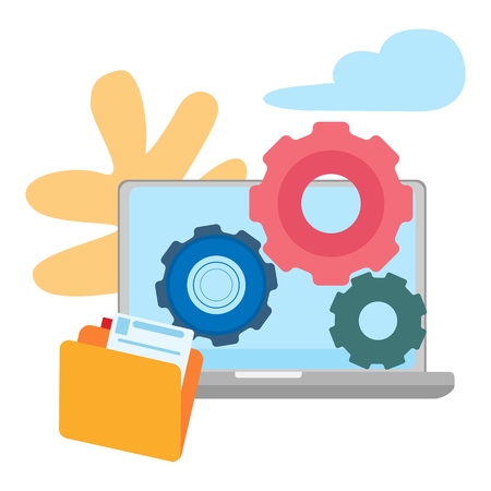 Internet icon. Search services. Web symbol global search. Modern flat vector illustration isolated on white backgroundのイラスト素材