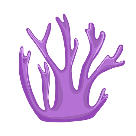 Undersea coral vector icon on white background. Simple designのイラスト素材