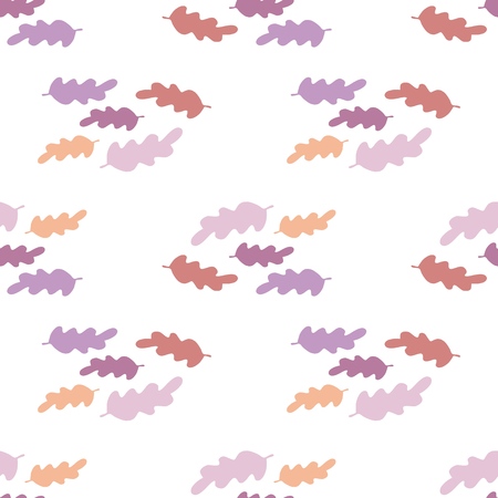 Simple autumn leaves seamless pattern. Backdrop for textile or book covers, wallpapers, design, graphic art, wrappingのイラスト素材