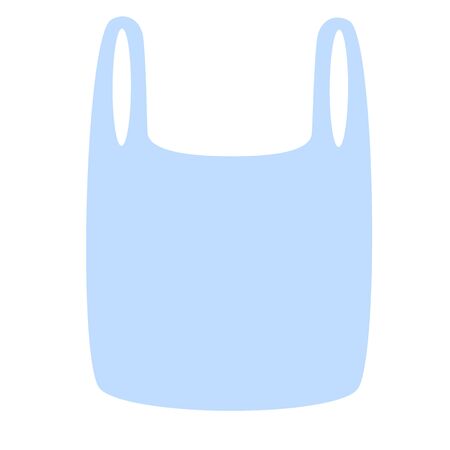 Package plastic in flat design. Blank box template. Polyethylene background. Flat simple vector illustration.のイラスト素材