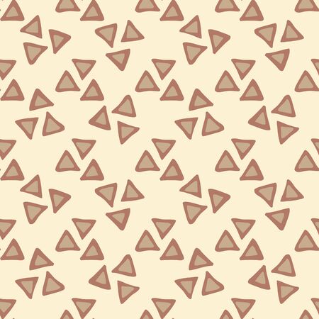 Geometric triangle seamless pattern on light background. Creative scribble geometric wallpaper.のイラスト素材