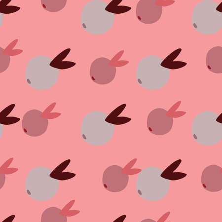 Cute citrus fruit seamless pattern. Fruits endless wallpaper. Cute doodle food backdrop. Design for fabric, textile print, surface, wrapping, cover. Simple vector illustrationのイラスト素材