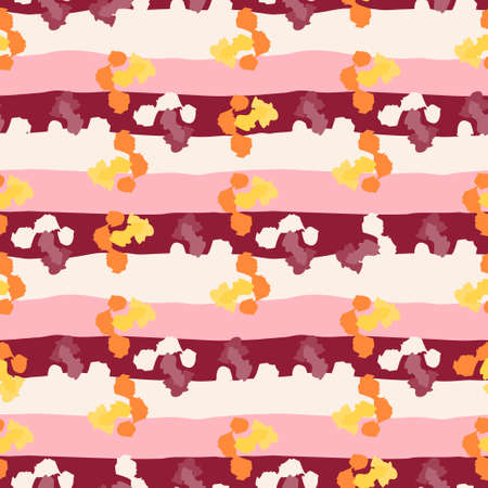 Camouflage seamless pattern. Irregular shapes endless wallpaper. Abstract animal print. Funny doodle camo elements background. Creative design for fabric, textile print, wrapping, coverのイラスト素材