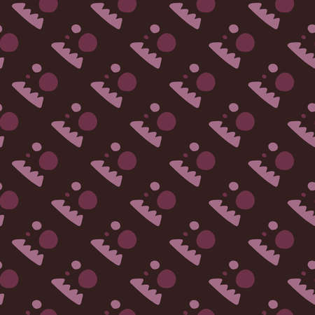 Creative shape seamless pattern. Creative various doodle shapes background. Design for fabric, textile print, surface, wrapping, cover, greeting card, wallpaper. vector illustrationのイラスト素材