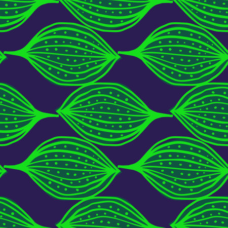 Seamless pattern with abstract leaves. Leaf endless background. Contemporary floral wallpaper. Modern design for fabric, textile print, surface, wrapping, cover, greeting card. vector illustrationのイラスト素材