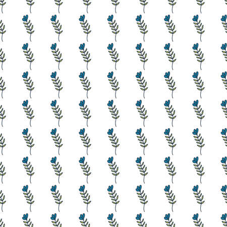 Abstract simple flower seamless pattern. Children's floral wallpaper. Cute plants endless backdrop....