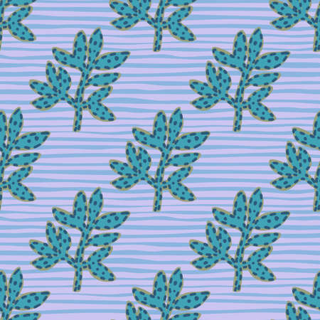 Contemporary strange leaves seamless pattern. Abstract tropical floral wallpaper. Creative flower plants endless wallpaper. Modern botanical print. Design for fabric, textile print, wrapping, coverのイラスト素材
