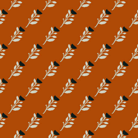Contemporary flower seamless pattern. Elegant botanical floral wallpaper. Abstract plants endless...