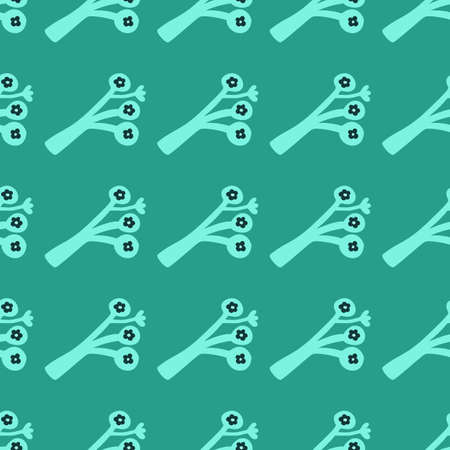 Strange shapes flower seamless pattern. Contemporary botanical floral ornament. Creative plants endless wallpaper. Simple design for fabric, textile print, wrapping paper, cover. vector illustrationのイラスト素材