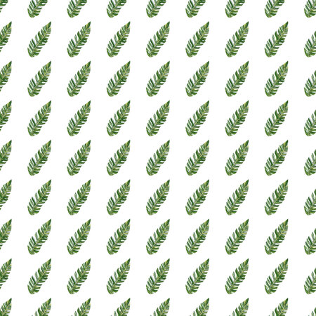 Graphic exotic plant foliage seamless pattern. Tropical pattern, palm leaves seamless floral background. leaf wallpaper. nature wallpaper. For fabric design, textile print, wrapping, coverの写真素材