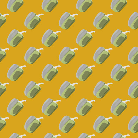 Simple bell pepper seamless pattern. Bulgarian pepper wallpaper. Design for fabric, textile print,...