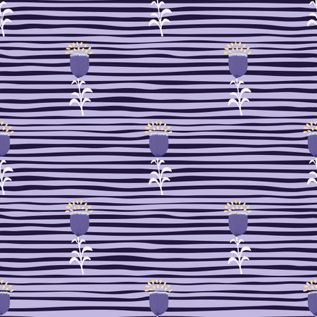 Seamless spring pattern with stylize flowers. Elegant botanical background. abstract floral wallpaper. Decorative backdrop for wallpaper, wrapping paper, textile print, fabric. vector illustrationのイラスト素材