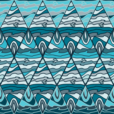 Mosaic seamless background pattern. Abstract decorative geometric wallpaper. Design for fabric, textile print, wrapping paper, cover. vector illustrationのイラスト素材
