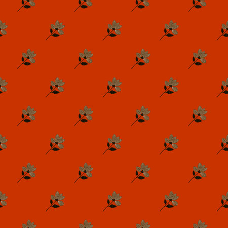 Elegant stylized flower seamless pattern. Abstract floral background. vintage botanical illustration. Retro design for fabric, textile print, wrapping, cover. vector illustrationのイラスト素材