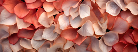 Close-up of velvety pink flower petals, highlighting delicate textures and patterns. AI Generativeの素材