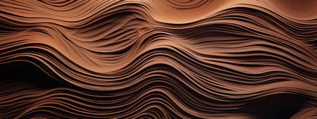 Close-up desert dune texture. Intricate sand patterns. AI Generativeの素材