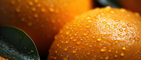 Macro shot of a mandarin skin showcasing its detailed and intricate patterns. AI Generativeの素材