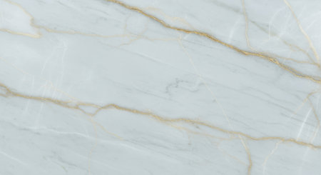 Elegant light marble texture with subtle gold veining, smooth white stone pattern for modern interior and luxury architectural surfaces.の素材