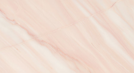 Elegant polished pink marble surface with soft natural veining and subtle pastel tones for modern interior design backgrounds.の素材