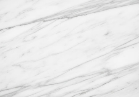 Smooth white marble surface with elegant gray veining pattern for interior design and decoration.の素材