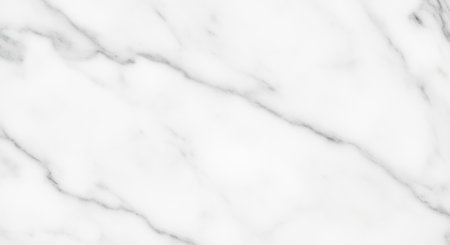 White marble surface with subtle gray veining, showing natural stone texture and elegant smooth finish.の素材