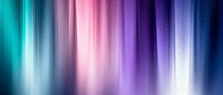 Vibrant multicolored vertical abstract gradient background with teal, pink, purple, and white light effects creating smooth transitions.の素材