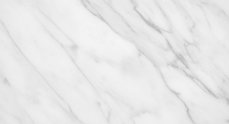 White marble surface with natural veins and smooth texture for elegant modern interior and architectural backgrounds.の素材